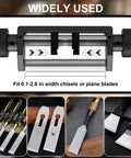 Chisel Sharpening Jig And Honing Guide For Woodworking Chisels And Planes With Pro Grade Angle Control Laser Gauge From 10 To 45 Degrees CNC Machined Jaws For 0.05 Degree Bevel Replication Fits 0.1 To 2.8 Inch Blades Black