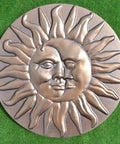 Sun And Moon Concrete Stepping Stone Mold For Plaster Garden Path Decor Fifteen Point Seven Inches Diameter One And A Half Inch Thick ABS Plastic Stone Mold S11 featuring sun and moon design