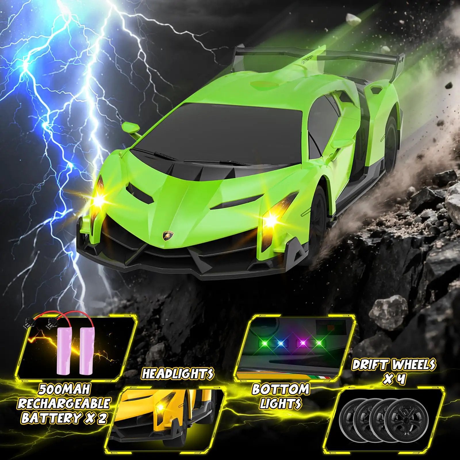 Lamborghini Veneno RC Drift Car ✓ Dynamic Toy Fun