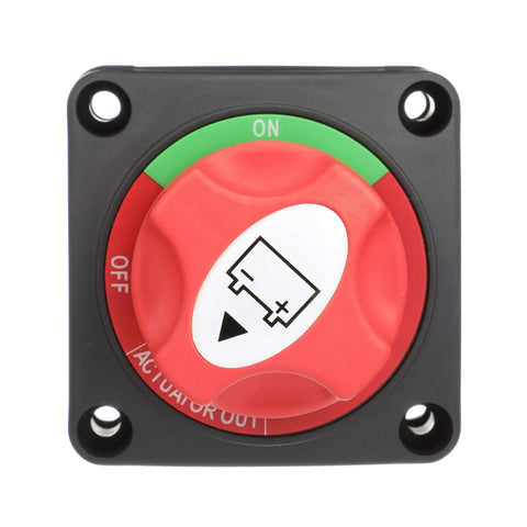 Battery Switch On Off For A Single Battery With Removable Control Knob 12 To 50 Volt DC Marine Power Control on black panel