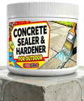 Heavy Duty Penetrating Concrete Sealer And Hardener For Garage Driveways And Basements Delivers Rock Solid Protection 20 Oz can on concrete surface.