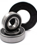 Rock Solid Bearing And Seal Kit For Kenmore Elite HE3T HE4T HE5T And Whirlpool Duet Washer High Speed C3 Upgrade Bearings closeup of bearings.
