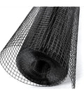 Heavy Duty Black Hardware Cloth Chicken Wire Roll 1/2 Inch Mesh 48 X 100 Feet Long 19 Gauge Coated Steel, coiled view.