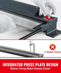 Box And Pan Brake 48 Inch Sheet Metal Bender for 0 to 130 Degree Bends with integrated press plate design for easy metal sheet fixing