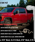 Chevy Silverado And GMC Sierra Fuel Door Hinge Kit With Gas Door Spring Aluminum Replacement For 2019 2025 1500 2500 3500 HD