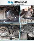 Heavy Duty Remax Serpentine Drive Belt Fits Honda Element 2003-2011 L4 2.4L Engine shown during installation process.