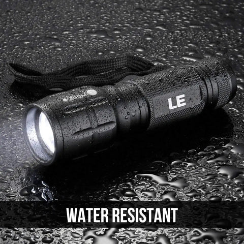 Compact LED Flashlight With Ultra Bright Output Waterproof Build Adjustable Focus For Outdoor Adventures And Emergency Use AAA Batteries Included