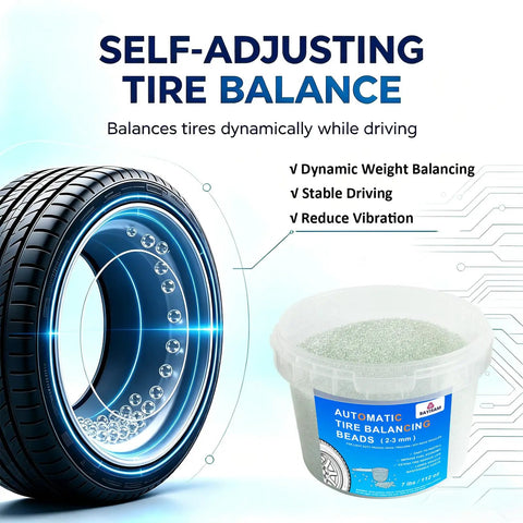7 Pound Auto Tire Balancing Beads 2 To 3 Mm Bulk Tub With Measuring Spoon For Eliminating Wheel Shake And Rolling Smooth On Highways While Saving Serious Cash At The Pump On Light Trucks Suvs