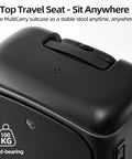 Hang Safe Carry On Luggage With USB Port And TSA Lock Lightweight Zipperless Hard Shell Spinner Rolling Suitcase top view