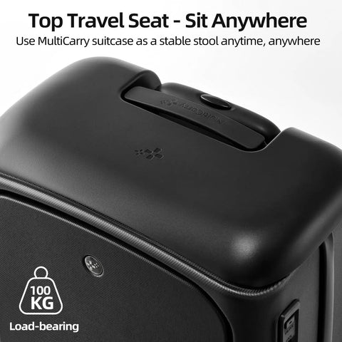 Hang Safe Carry On Luggage With USB Port And TSA Lock Lightweight Zipperless Hard Shell Spinner Rolling Suitcase top view