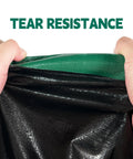 Heavy Duty 15x15 Ft Waterproof Tarp With Durable Reinforced Edges And Grommets, UV Resistant 10 Mil Thick, Green And Black