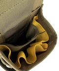 Interior of Hamilton Woodworker Tool Pouch Aims Compatible Hand Tool Holster Durable 1000D Nylon Berry Compliant pockets for carpenters