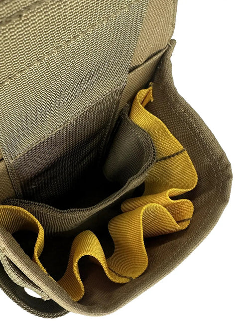 Interior of Hamilton Woodworker Tool Pouch Aims Compatible Hand Tool Holster Durable 1000D Nylon Berry Compliant pockets for carpenters
