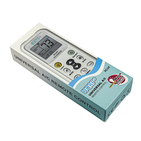 Heavy Hitter Universal Air Conditioner Remote Control With Large Lcd Screen And Instant Code Search Featuring Built In Clock Timers Fahrenheit Toggle Plus Totally Hassle Free Pairing For Serious Chill