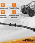 Adjustable Front Forged Track Bar for Ford F-250/F-350 Super Duty 2005-2016, 0 to 8 Inch Lift Compatible, Heavy Duty Forged Steel Rod, Rust Resistant Finish, Precision Machined, Improves Steering Stability for Off Road and Towing, angled view