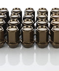 Leggdura Bronze Race-Ready Lug Nuts Set Of 20 12mm By 1.25 Thread Ultra Lightweight Duralumin With Closed End And Flange Lock