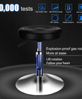 Round Office Stool Chair With 360 Degree Swivel And Pneumatic Height Adjustment From 15.7 To 21.3 Inches, explosion-proof gas rod