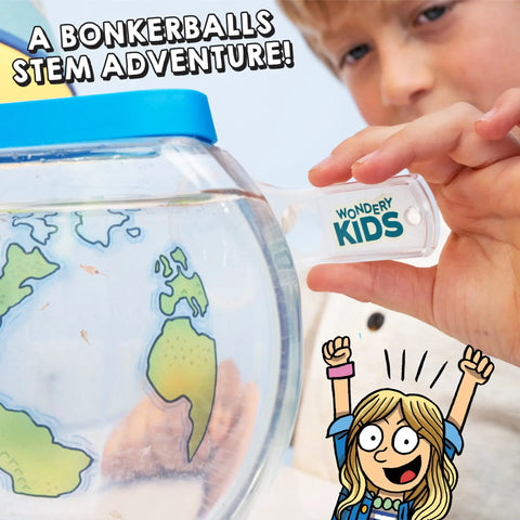Child demonstrating Hatch And Raise Real Brine Shrimp Aquarium Kit For Kids 6 Plus Easy Care Sea Creatures With Customizable Tank