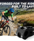 22.2mm Bike Stem 40mm Short Aluminum Alloy Beefy 6061 T6 CNC Machined 3D Forged For Kid Riders MTB BMX Pit Bike EBike with mountain biker