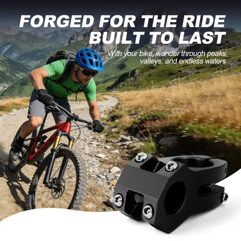 22.2mm Bike Stem 40mm Short Aluminum Alloy Beefy 6061 T6 CNC Machined 3D Forged For Kid Riders MTB BMX Pit Bike EBike with mountain biker