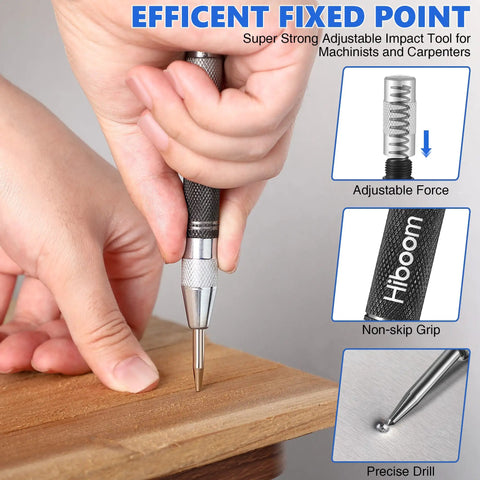 Pro Grade Mechanical Carpenter Pencil Set With Built In Sharpener, 18 Refills, Automatic Center Punch And Carbide Scribe