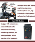 Heavy Duty Belt Sander Grinder With Variable Speed Setup And Real Deal Copper Motor, Knockout Bench Top Sander For Quick Deburring, packs three 1800mm belts