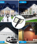 Crazy Bright Solar Flood Light 6000LM With Motion Sensor IP65 Waterproof LED Outdoor Lighting for front door, yard, garage, barn