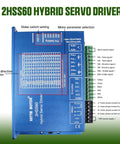 RATTMMOTOR 2HSS60 Hybrid Servo Driver module, blue metal enclosure with green terminal blocks on the right.