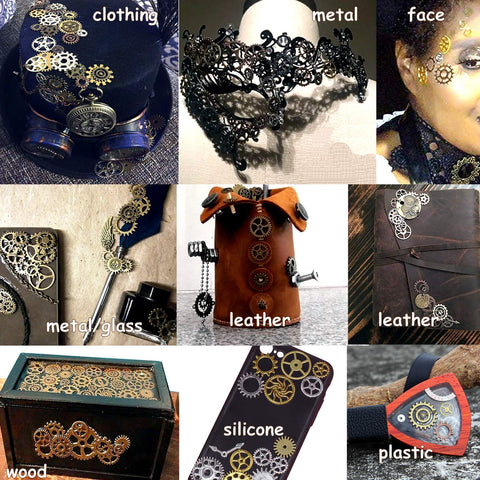 100 Gram Dope Assorted Color Steampunk Gear Charms For Jewelry Making And Crafts About 80 Mixed Gold Silver Bronze Antique Clock Watch Wheel Pendants For Scrapbooking Necklace Drops
