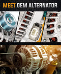 Alternator Replacement For F150 4.6L 5.4L 2004 To 2008 Not For SVT Lighting Heritage 2004 shown in close-up parts view