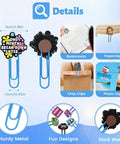 Cheeky 30 Pack Large Funny Paper Clips Set for Office Work, showcasing designs and uses like bookmarks and photo clips.