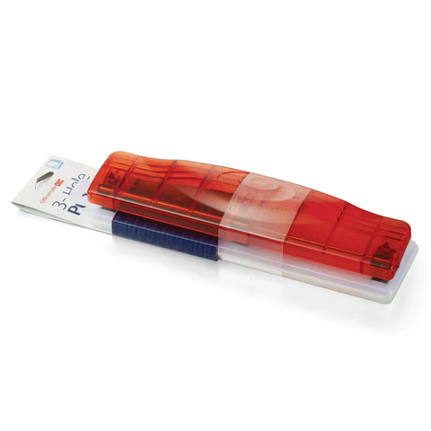 Translucent Plastic 3 Hole Punch With 8 Sheet Capacity For Quick Office Paper Punching In Red Blue And Green Assorted Colors Dope Desk Organizer