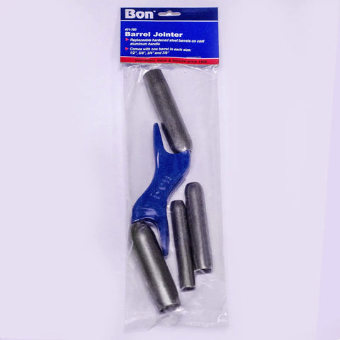 Pro Grade Barrel Jointer Set With Replaceable Steel Barrels One Half Inch Through Seven Eighths Inch Cast Aluminum Handle