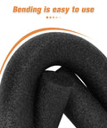 Close-up of Top Shelf Black Foam Backer Rod showing flexibility and texture for use in expansion joints and cracks.