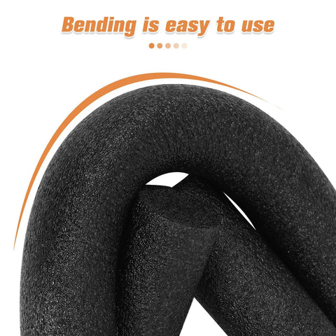 Close-up of Top Shelf Black Foam Backer Rod showing flexibility and texture for use in expansion joints and cracks.