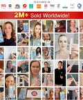 Collage of users holding Refillable Touch Up Paint Pen For Mess Free Repairs Reusable Wall Color Matcher with packaging.