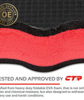 Cross-section of Mechanic Kneeling Pad Folding Mat For Under Car Work Pro Grade Heavy Duty EVA Foam Cushion layers