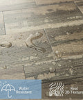 Water droplets on tile demonstrating Peel And Stick Tile Backsplash Kit 102-Piece 3x6 Subway Tan Tiles For Kitchen And Bath, DIY Friendly