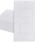 Universal Foam Outlet Insulation Pads And Draft Sealers For Electrical Outlets And Light Switch Covers, 2.5 by 4 inches, white