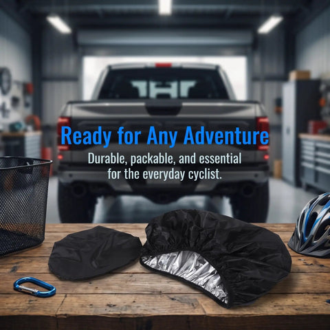 Heavy Duty Waterproof Bike Rack Cover With 60 Liters Rain Protection To Keep Treasures Dry On Outdoor Adventures And Sudden Showers For Most Bikes black reflective lining on workbench