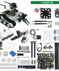 DIY Programmable ROS Tank Robot Kit With AI Camera For Jetson Nano B01 Recognition Tracking OpenCV And MediaPipe Vision Transbot SE Without Nano Starter Tank Chassis kit with tracked base and parts