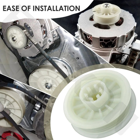 No Sweat Replacement Washing Machine Motor Pulley For Whirlpool Models 2 5/16 Inch Diameter featuring 4 solid ribs and 5 smooth grooves