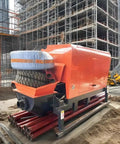 Beast Mode Portable Concrete Mixer Pump Integrated Cement Blending Unit Heavy Duty Build for site jobs with steel pipes.