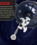 Built Tough 10 Gallon Powder Coated Steel Pressure Paint Tank With Precision Regulator Dial Gauge And Rust Resistant Coating For Garage Grinds That Always Rock agitator with impeller blades for mixing paints.