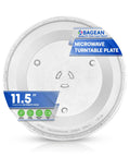 11.5 Inch Microwave Plate Replacement WB49X10224 glass turntable tray with packaging labels visible