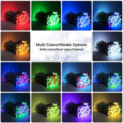 Smart Christmas Lights 196ft 600 LED WiFi Color Changing String Lights App Controlled RGB Decor Indoors Outdoors Works With Alexa