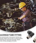 Check Out This Epic 6pc Set Of 3/8 Inch Pneumatic Air Hose Quick Release Fittings Featuring Straight And Elbow Connectors For Easy Push To Install Plus Repair Tasks Done Real Fast Without Leaks bulkhead tube fitting on air line