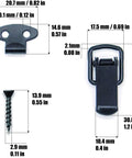 Stainless Steel Spring Toggle Lock Clasp Buckle Latch Set Heavy Duty Built To Last For Wooden Cases Toolboxes Chests Cabinets Black Finish