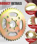 40 Tooth 420 Chain Mini Bike Sprocket Fits Coleman CT100U CC100X Baja Doodle Bug DB30 Mega Moto MMB105 shown in detail