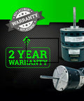 Remanufactured Blower Motor Ecm X13 3/4 Hp features 2 year warranty, showcasing durable internals for reliability.